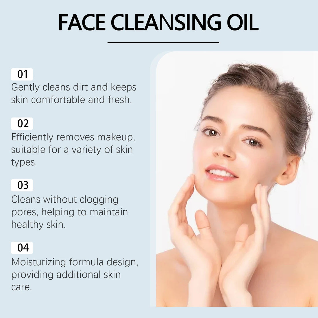 Hoygi 120ml Double Cleansing Gentle Makeup Remover for Face Eyes Soybean Oil Niacinamide No Residue Non Greasy Vegan Cleanser Halalzen