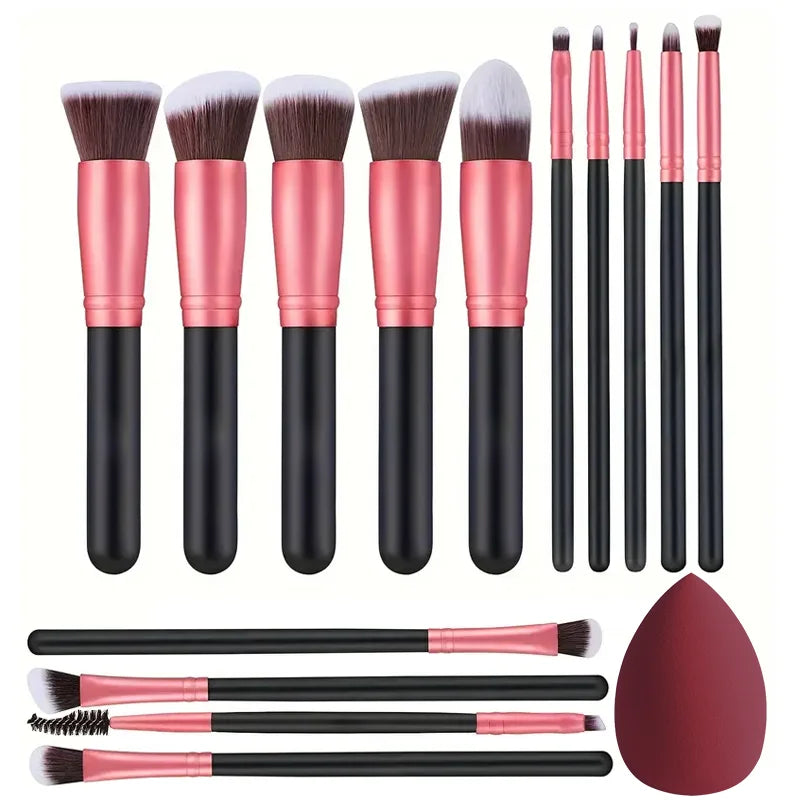 Professional 3/14/16Pcs Makeup Brushes Set Soft Fluffy Eye Shadow Foundation Concealer Blending Blush Brushes Women Beauty Tools