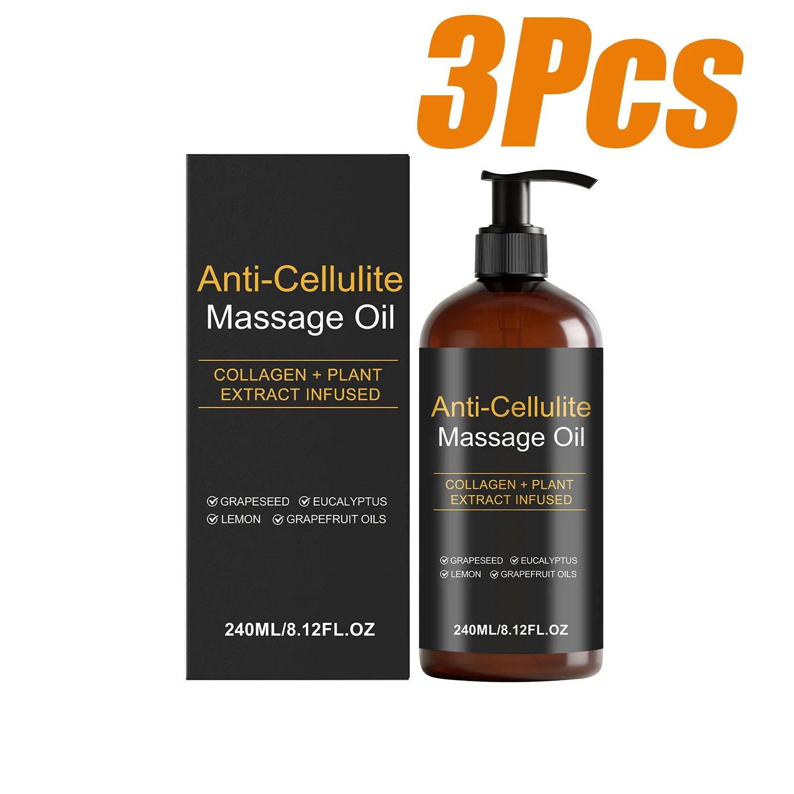 Firming Body Massage Oil with Collagen Anti Sagging Smoothing Cellulite Improve Skin Texture Refreshing Body Oil for Legs & Full