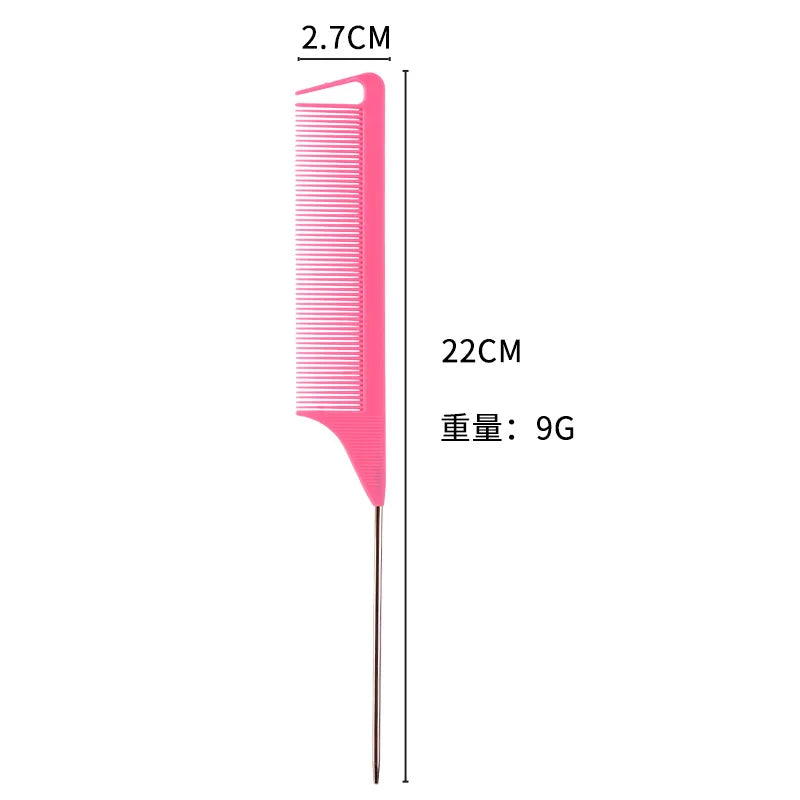 6/12/24Pcs Professional Hair Comb Heat Resistant Medium Cutting Carbon Comb Salon Antistatic Barber Styling Brush Tools Halalzen
