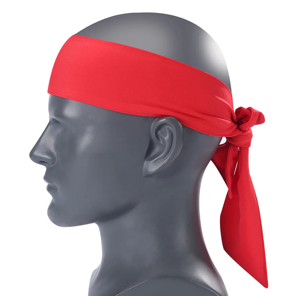 Men Women Sports Head Tie Headband Stretch Yoga Gym Hair Wrap Athletic Sweatband Elastic Gym Yoga Hairband Tennis Headwear