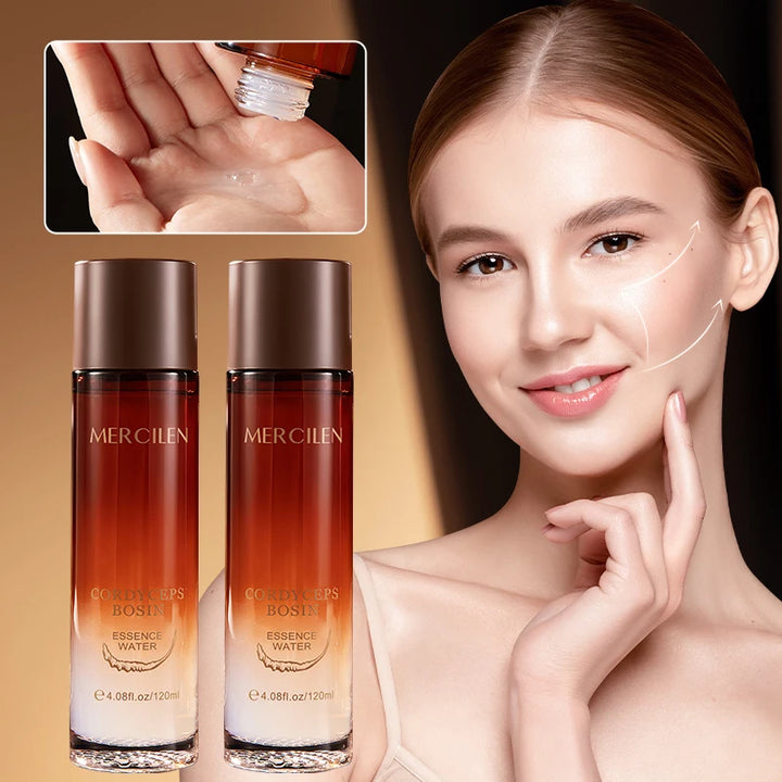Mercilen Cordyceps Bosein Moisturizing Essence Water 120ml, Contains Niacinamide, Hyaluronic Acid, and Plant Squalane to Moisturize and Brighten Facial Skin, Making It Look Younger, Suitable for All Skin Types
