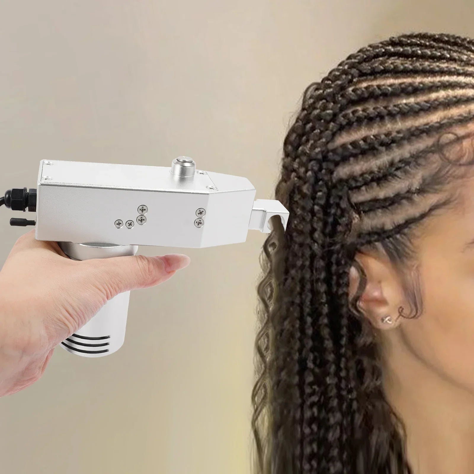 110V 96W 7 Speeds Adjustable Dreadlocks Machine Portable Dreadlocks Maker Automatic Silver Dreadlocks Maker Halalzen