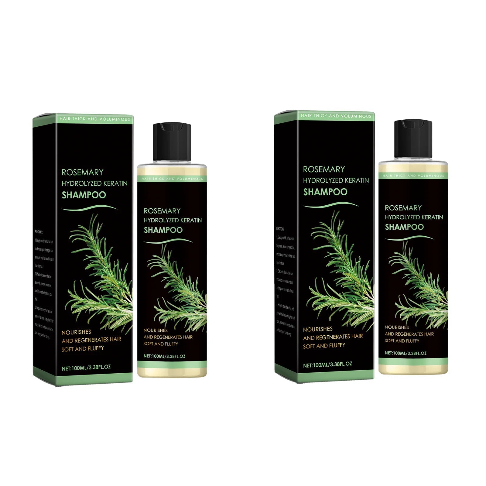 Rosemary Natural Shampoo Hair Thickness Loss Deep Nourishing Scalp Care Strengthen Repair Damaged Oil Control For Men Women Halalzen