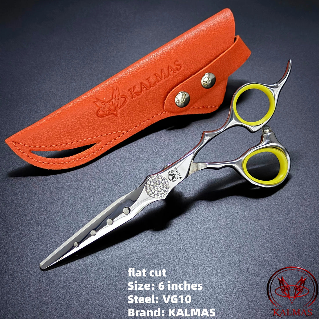 KALMAS Professional Hairdressing Scissors Set - Thinning Flat Tooth Scissors for Home Hair Cutting Styling Tools Halalzen