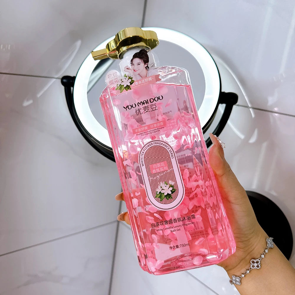 Fruit Flavored Bubble Fragrance Shower Gel Mango Skin Rejuvenation Moisturizing Body Bath Wash Oil Control Peach Long Lasting Halalzen