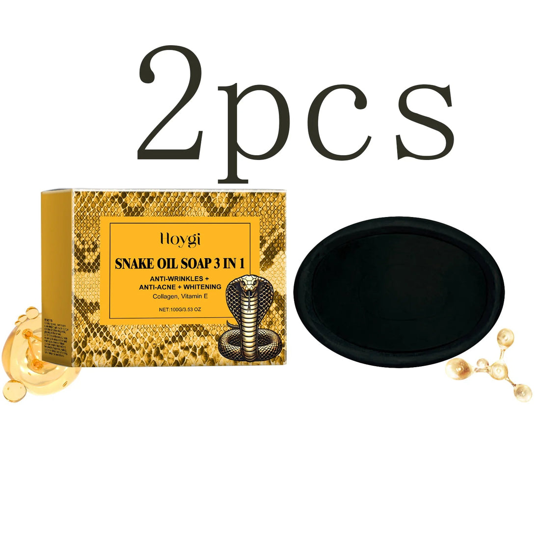 Snake Oil Cleansing Soap - Gentle Facial Cleansing, Leaves Skin Tender & Smooth, Refreshing & Oil-Control Cleansing Soap Halalzen