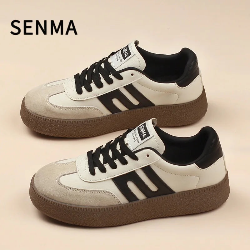SENMA Men Shoes Design Board Shoes Luxury Men&Women Casual Shoes Retro Sports Shoes Comfortable Athletic Tennis/Walking Sneakers