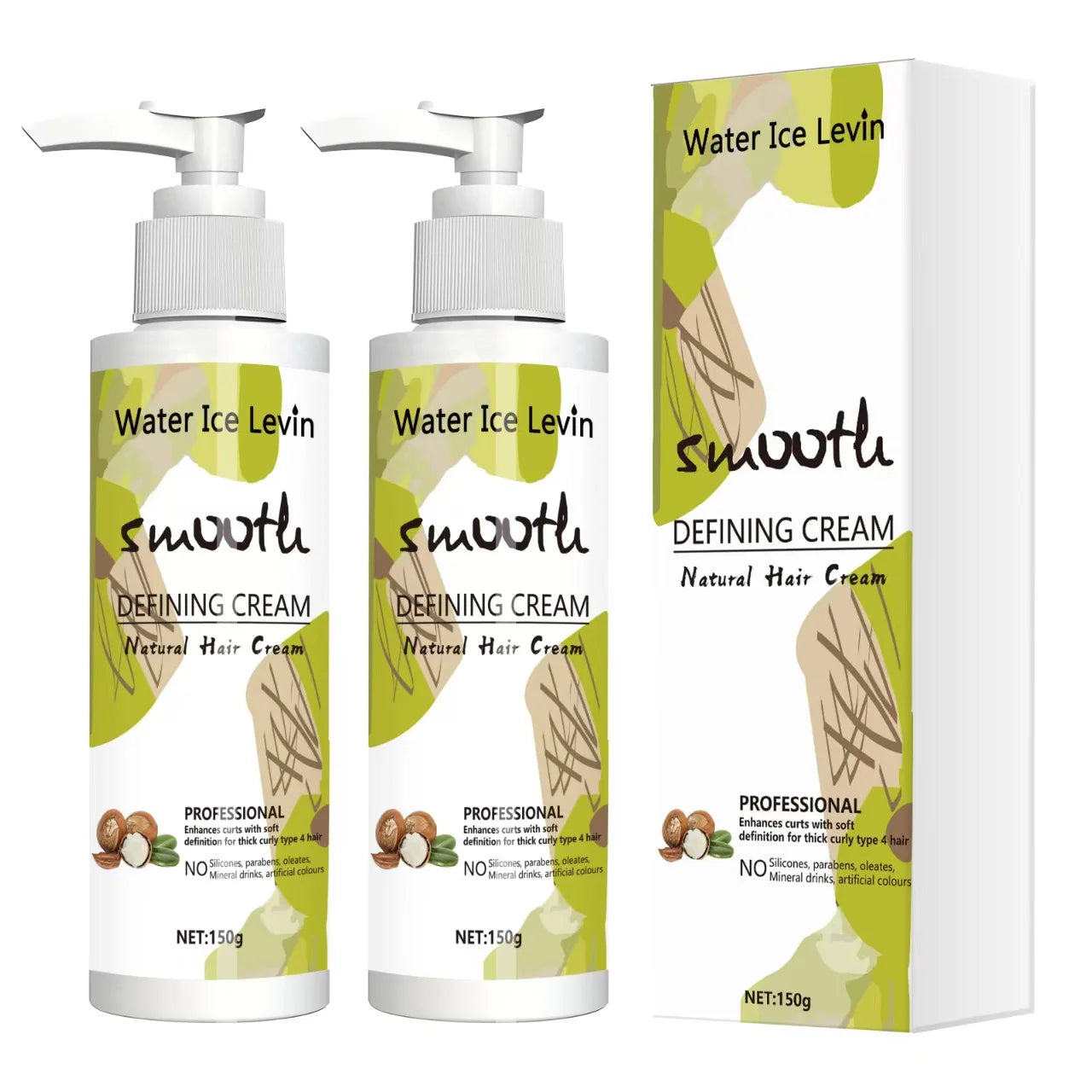 Love Your Curly Hair - All in One Curly Cream Styling, Anti-Curly Curly Cream Curly Hair, Repair, Definition, Hydrating Japanese Style and Shea Butter, 150g Halalzen