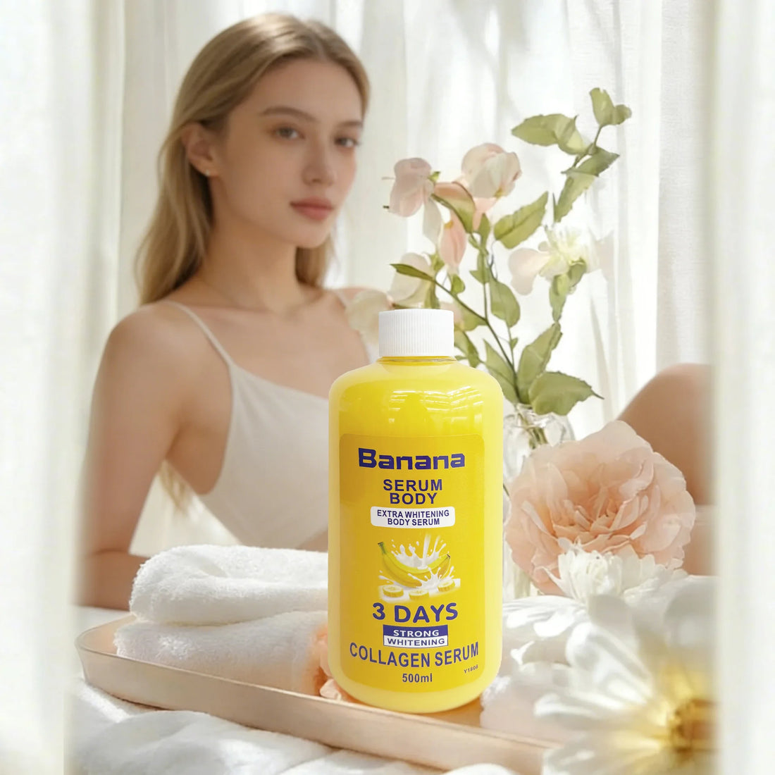 Collagen Whitening Body Cream 500ml Deep Nourishment Moisturizing Hydrating Repair Rough Skin Full Body Skin Care Body Serum