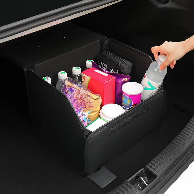 Car Trunk Storage Box High-capacity Leather Organizer Case For BMW E46 E90 E60 F30 F10 E39 E36 F20 G20 G30 E92 E87 E91 X5 E70 X3
