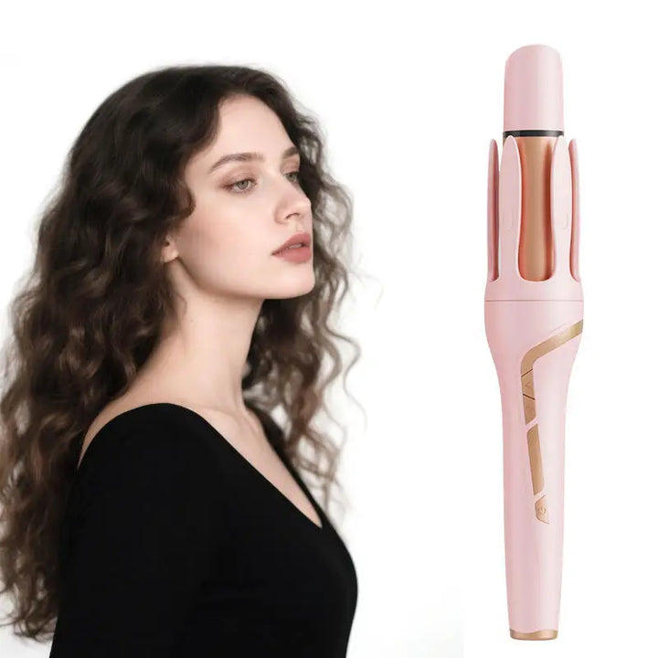 2 in 1 Electric Automatic Hair Curling Iron And Straightener 32mm Rotating Roll Auto Hair Styling Tool