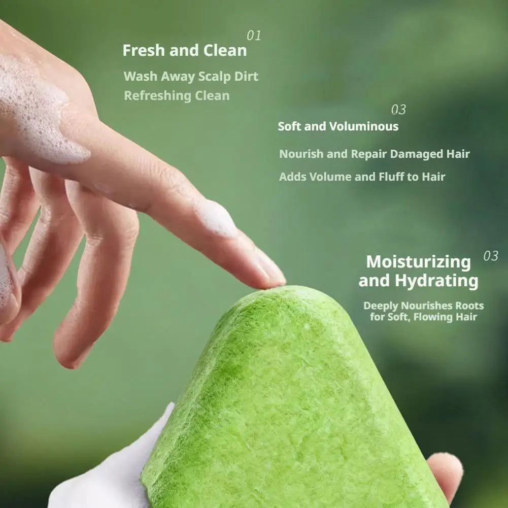 1/3/4Pcs Natural Herbal Shampoo Soap Usman Grass Handmade Soap Hair Nourishing, Oil Control, Strengthen Hair Root Solid Shampoo
