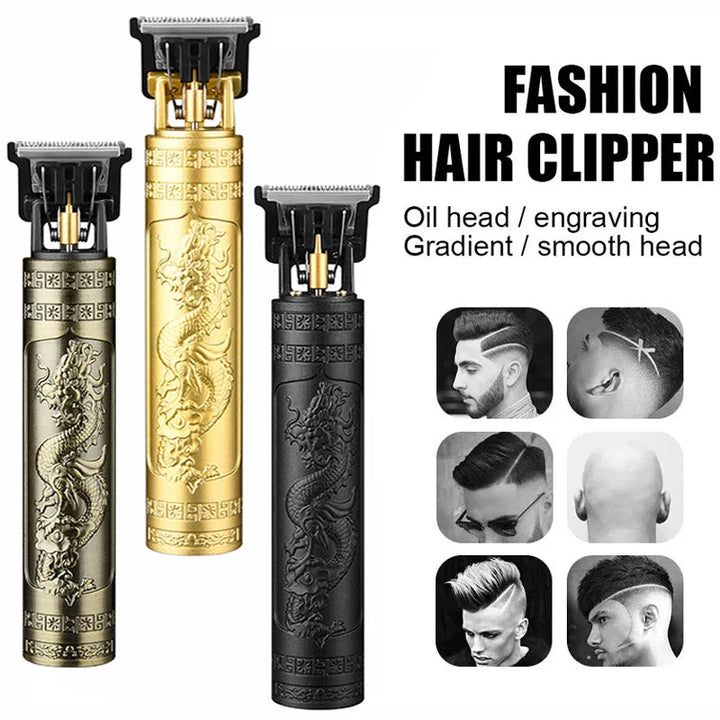 T9 Vintage Hair Trimmer USB Fast Charging Hair Cutting Machine Electric Hair Clipper Portable Shaver Barber Professional Barber Halalzen