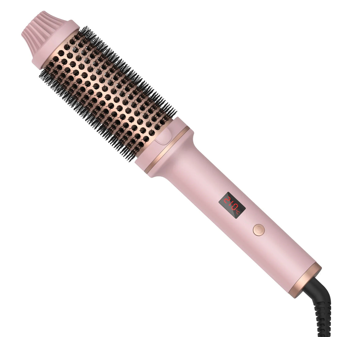 Valentine Gift Hair Curler Straightener Electric Hair Brushes Hot Comb Professional Curling Iron Heated Anti-Scald Thermal Brush Halalzen