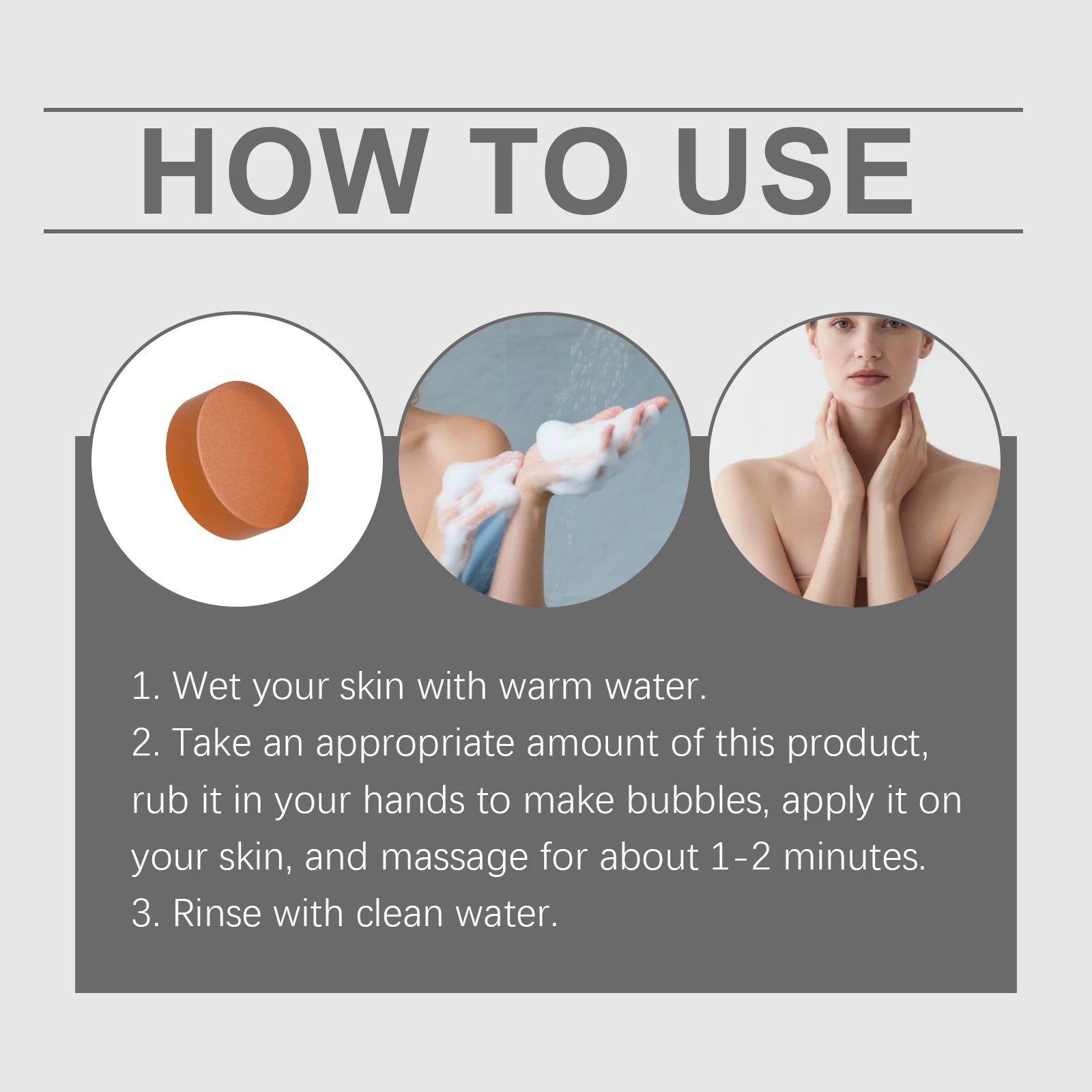 HOYGI Sodium Hyaluronate Bath Soap Brightening Body Skin Care Deep Cleaning Moisturizing Gentle Body Wash Soap For Men Women Halalzen