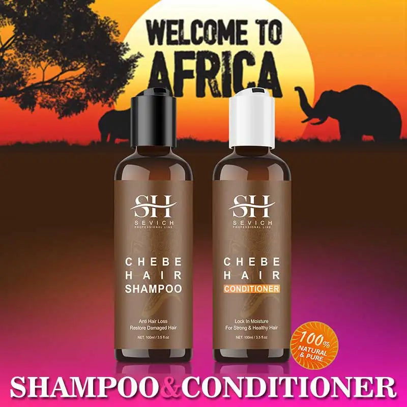 CHEBE Hair Growth Shampoo Conditioner Set Anti Hair Loss Treatment for Men Women Fast Thicken Regrowth Oil Beauty Health SEVICH Halalzen