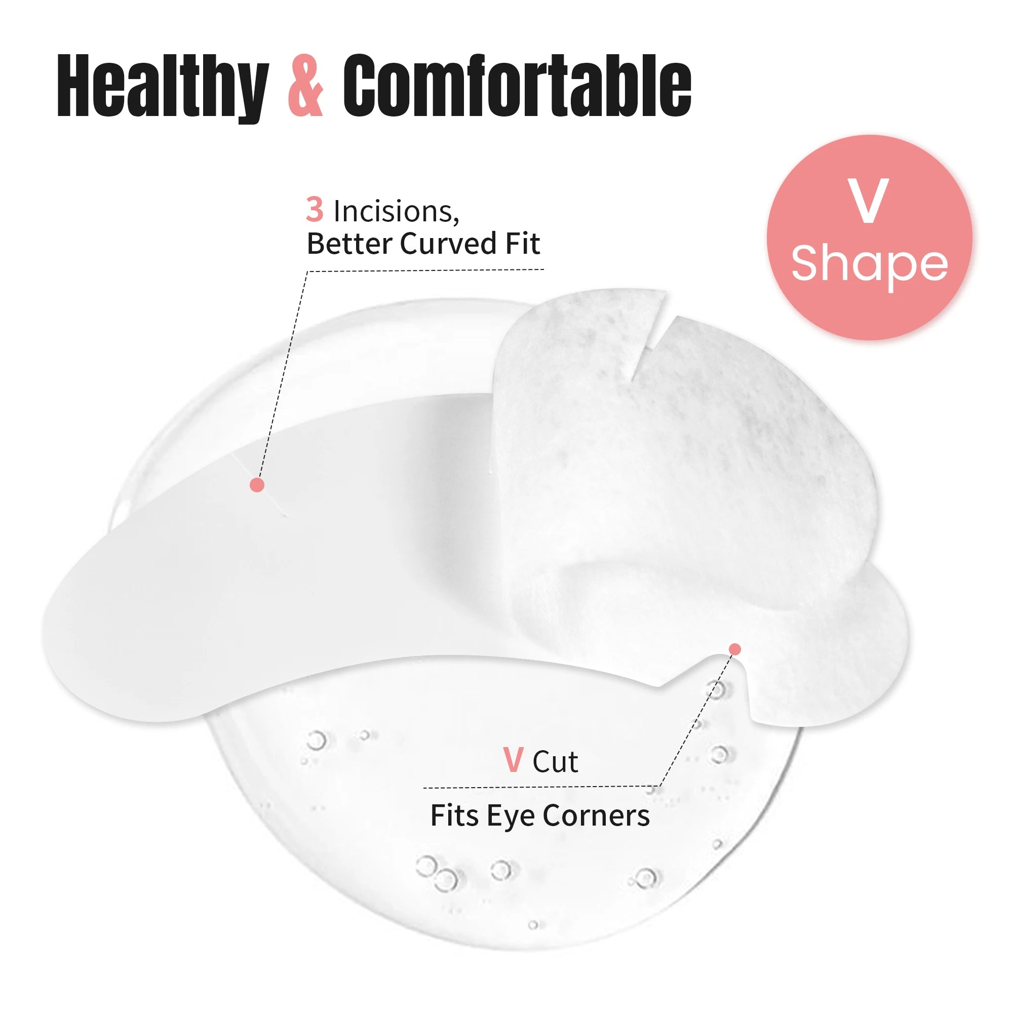 GLAMLASH 50pairs U Shape Eyelash Pads Grafted Lash Hydrogels Tips Sticker Makeup Tools Gel Patches Under Eye Pads