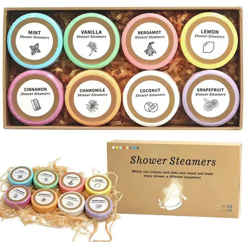 8Pcs Bath Salt Tablets Set, Natural Relaxing Spa Bath For Bathtub, Body Care Suitable For Women And Men, Home & Hotel Halalzen