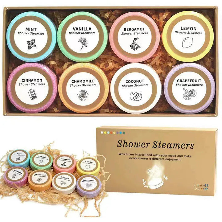 8Pcs Bath Salt Tablets Set, Natural Relaxing Spa Bath For Bathtub, Body Care Suitable For Women And Men, Home & Hotel Halalzen