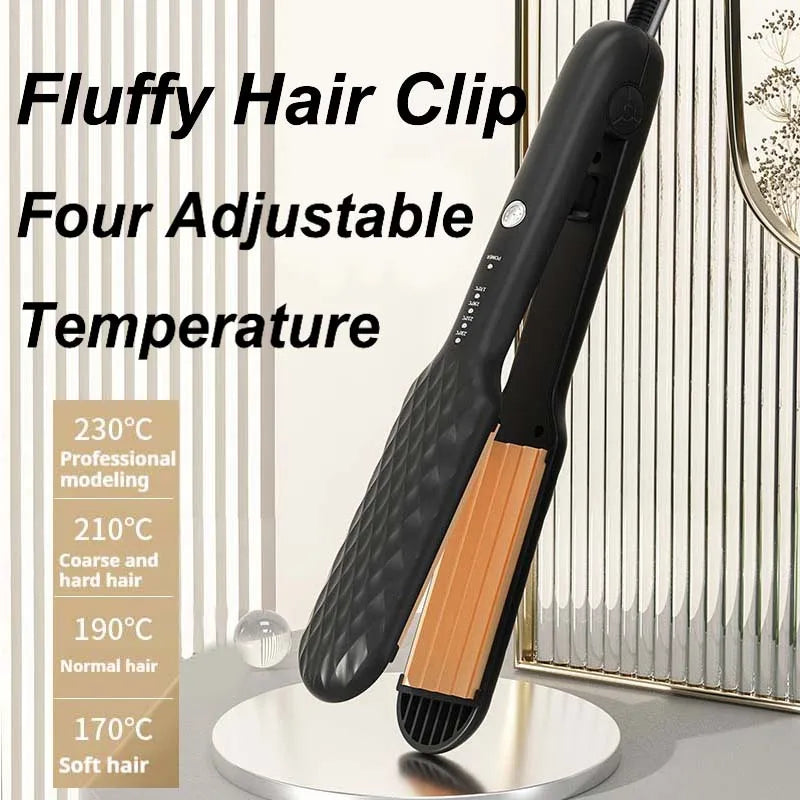 Hair Iron 3D Hair Crimper Professional Volumizing Curling Iron Corn Perm Fluffy Splint Flat Iron Hair Styling Tools Halalzen