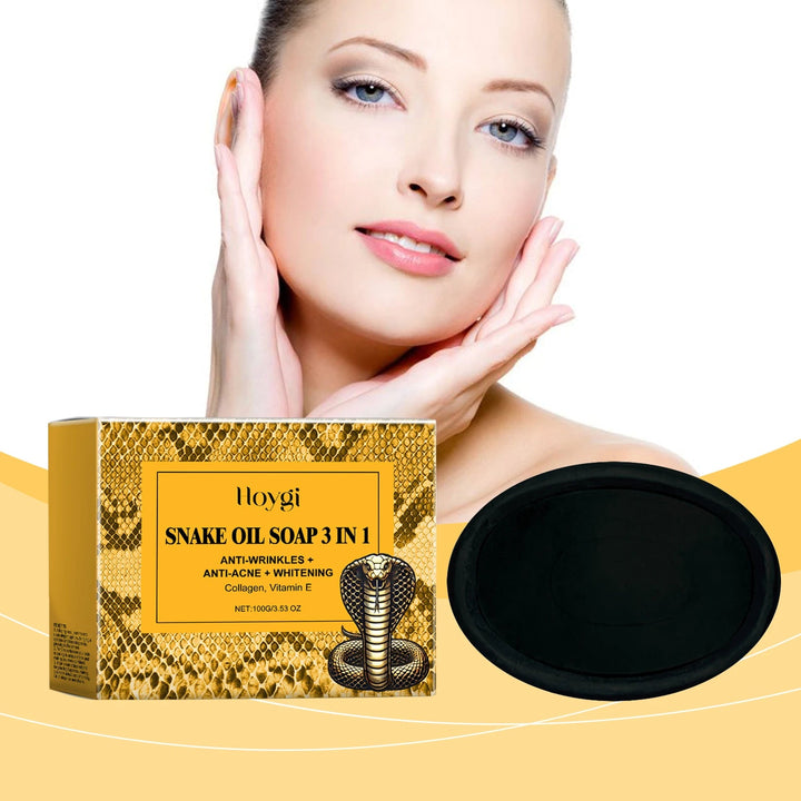 Snake Oil Cleansing Soap - Gentle Facial Cleansing, Leaves Skin Tender & Smooth, Refreshing & Oil-Control Cleansing Soap Halalzen