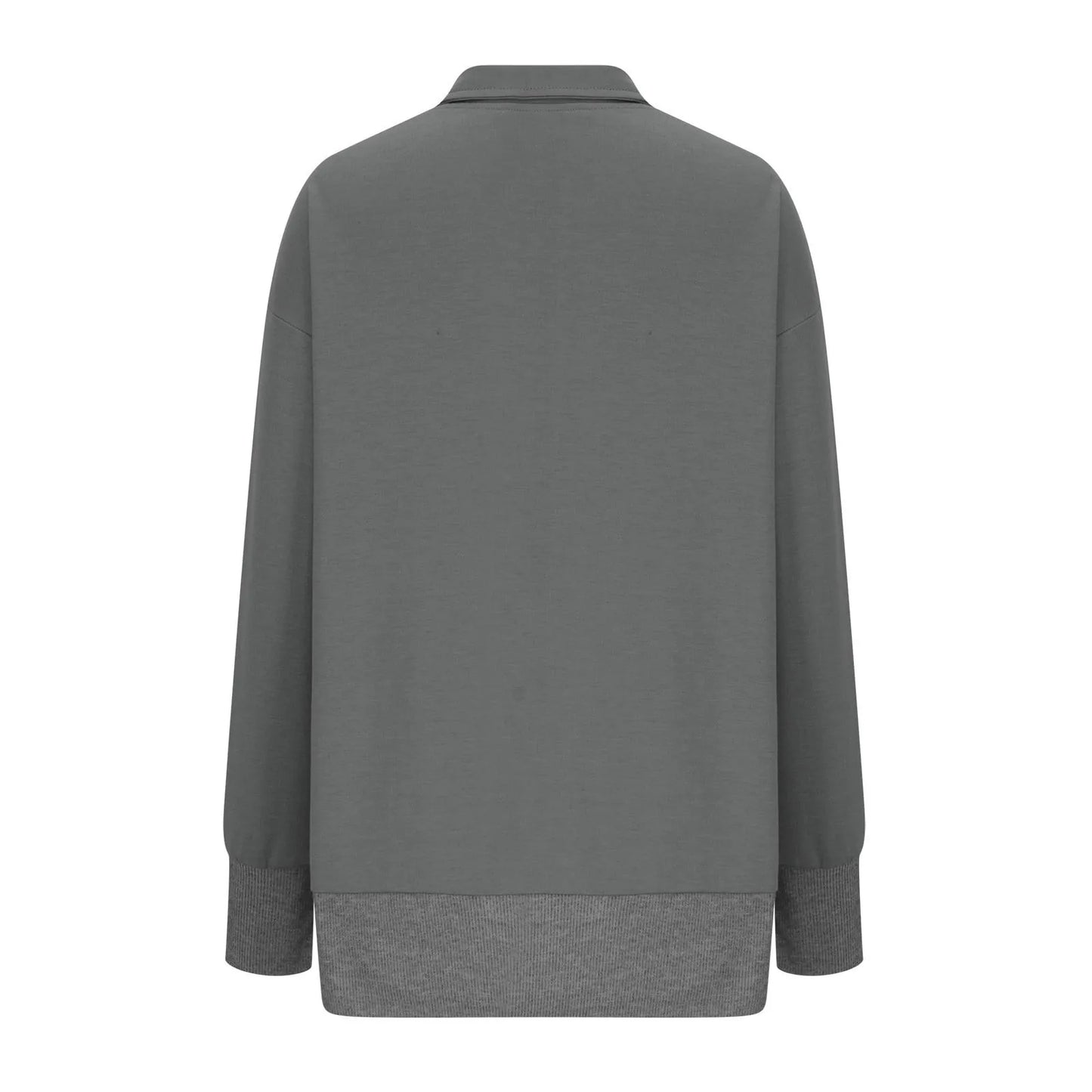 Hoodies Y2k Women Fashion Solid Color Long Sleeve Button Pocket Crease Sweatshirt Top Sudaderas De Mujer