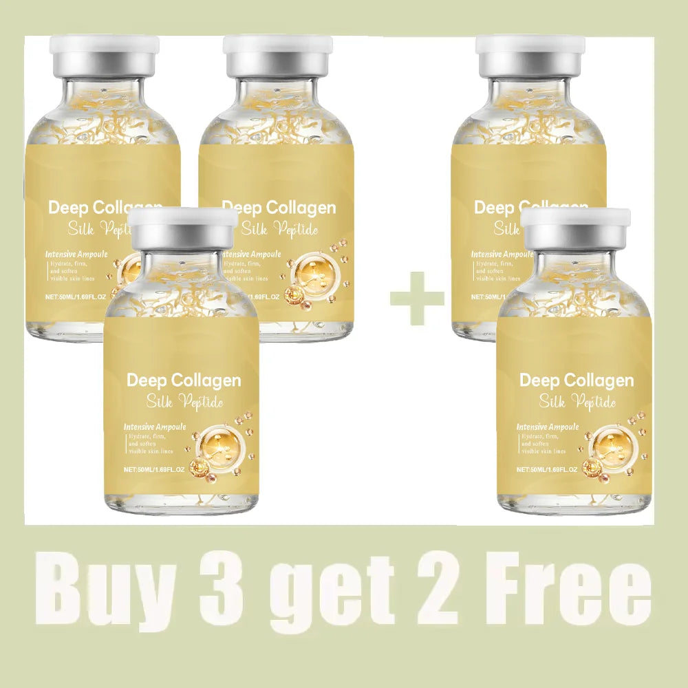 Silk Peptide Ampoule | Anti-Aging Serum with Collagen & 30 Peptide Complex for Intensive Lifting, Skin Tightening & Firming Halalzen