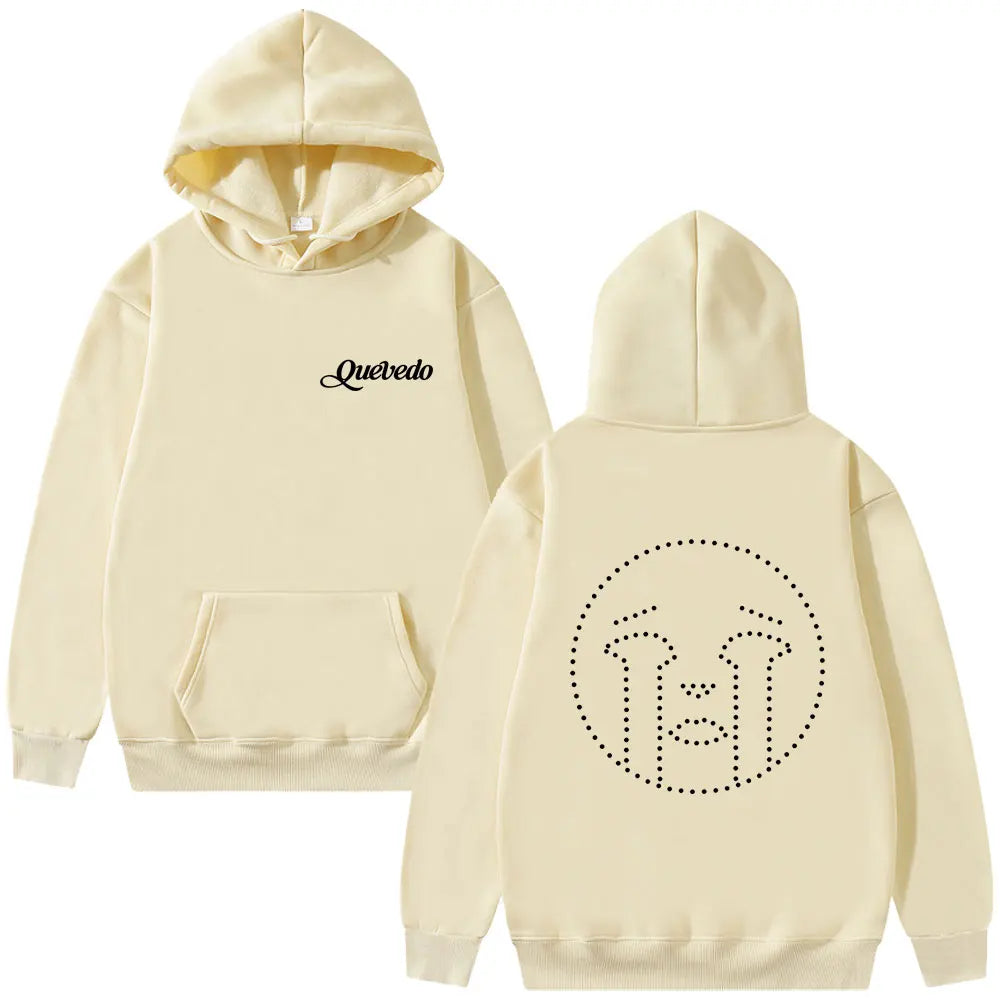 Rapper Quevedo Buenas Noches Hoodie Male Vintage Casual Fleece Cotton Pullover Men Women Hip Hop Fashion Pop Music Streetwear