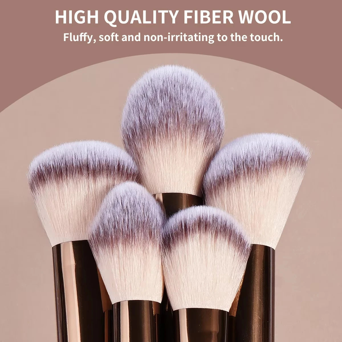 13PCS Makeup Brush Set Foundation Concealer Powder Eyeshadow Blush Brush Kabuki Blending Cosmetic Beauty Tool for Face Halalzen