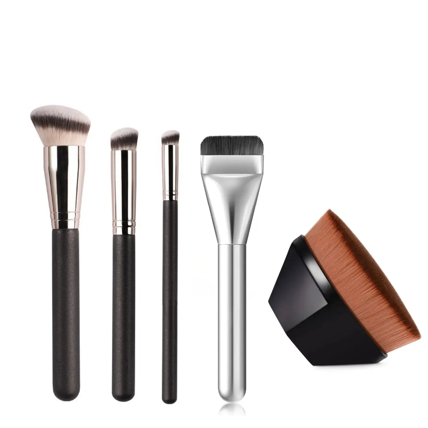Ultra Thin Foundation Brush Lightweight and Thin Face Contour Brush Flat Contour Brush Blending Foundation Cream Makeup Brushes Halalzen