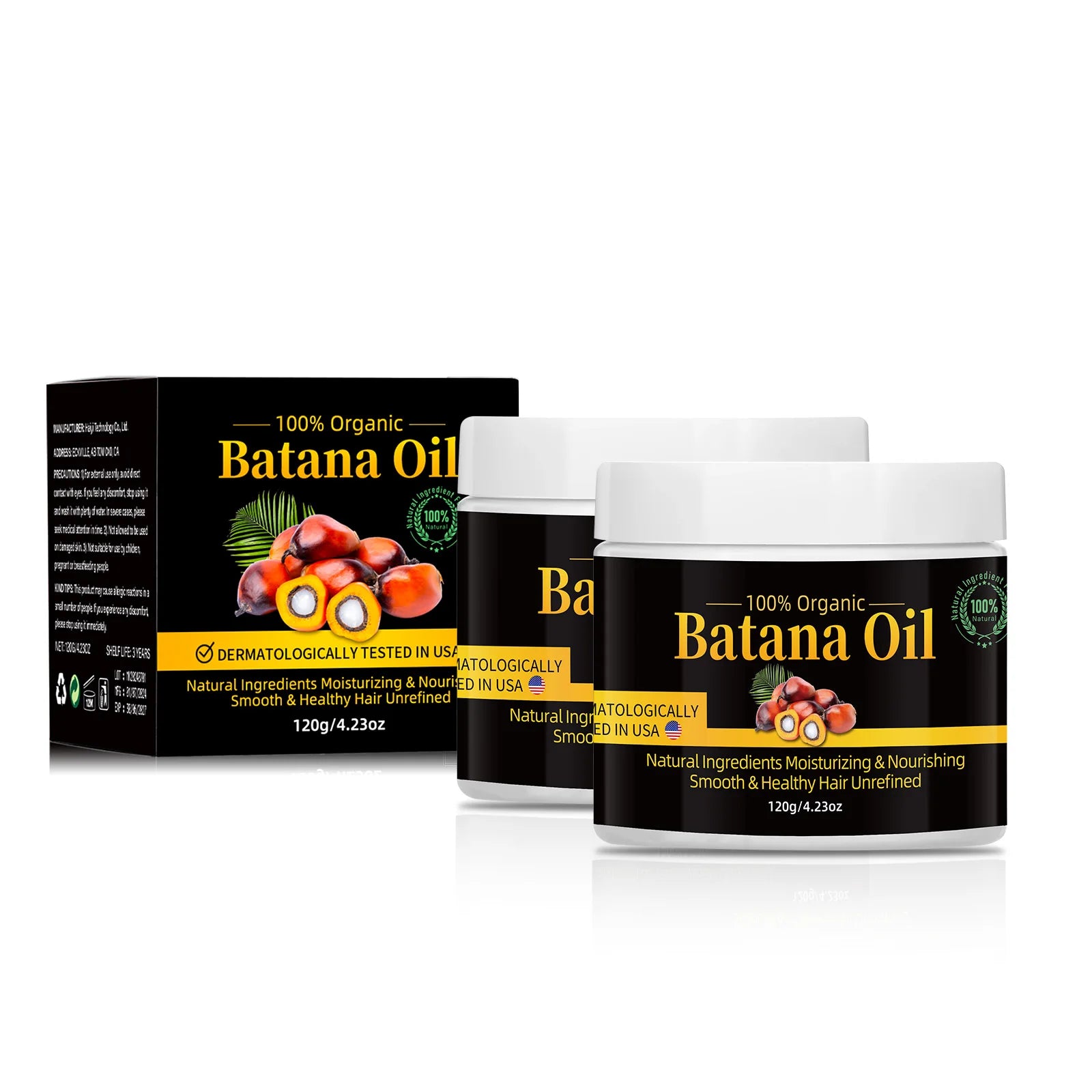 Batana Hair Oil Nourishes Scalp Moisturizes to Reduce Split Ends and Hair Loss Natural Botanical Hair Treatment Oil