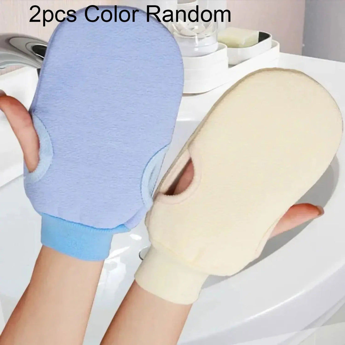 4pcs Bath for Peeling SPA Exfoliating Shower Brush Body Cleaning Scrub Mitt Rub Dead Skin Gloves Shower Towel Foam Body Massage Halalzen