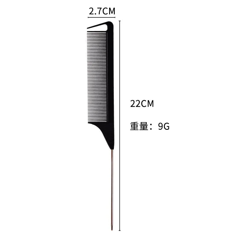6/12/24Pcs Professional Hair Comb Heat Resistant Medium Cutting Carbon Comb Salon Antistatic Barber Styling Brush Tools Halalzen