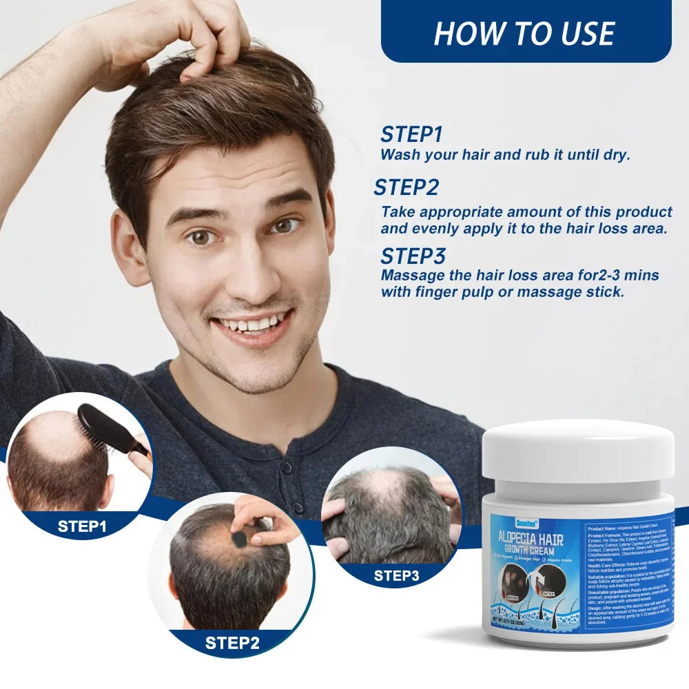 Fast Hair Growth Cream Anti Hair Loss Prevent Baldness Scalp Treatment Repair Roots Beauty Health Hair Care For Men Women