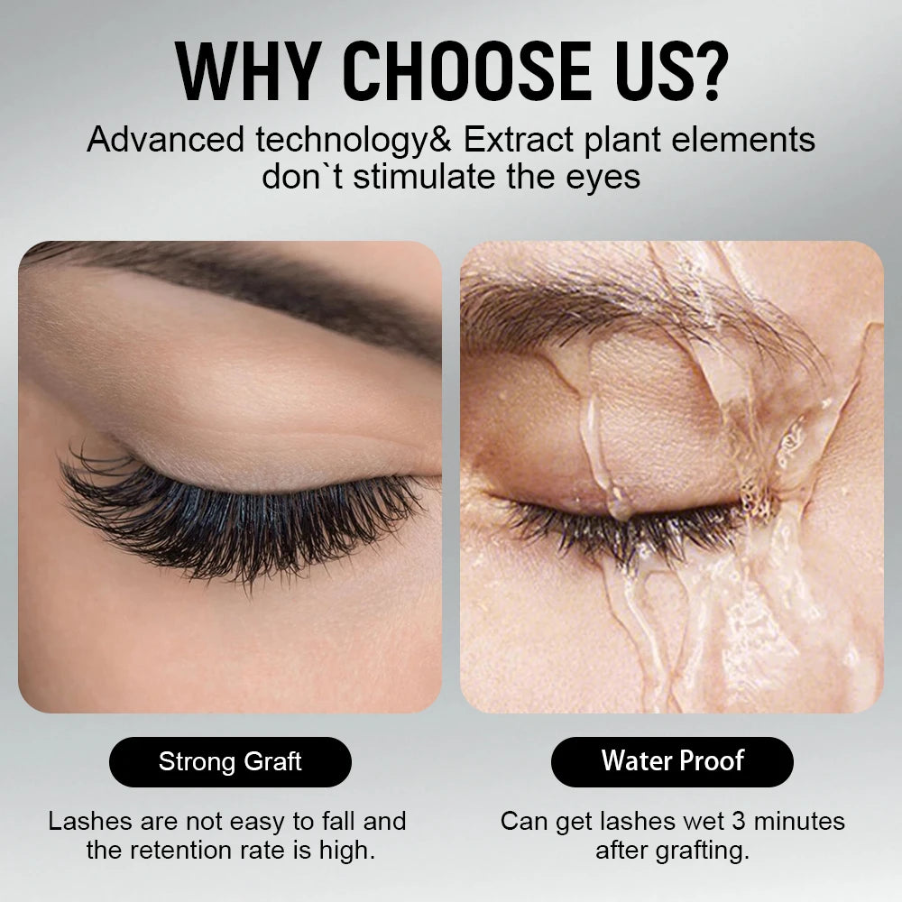 Gollee 0.5s Fast Dry Lash Extension Glue Professional Lash Adhesive Lasting 6-8 Weeks Waterproof Grafting Eyelash Super Bonder