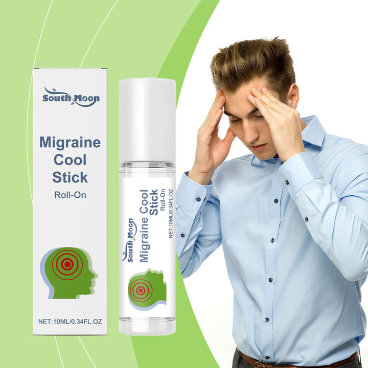 South Moon Migraine Relief Stick Cool Soothing Relieve Headache Reduce Stress Caring Physical Health Portable Body Alleviate Gel