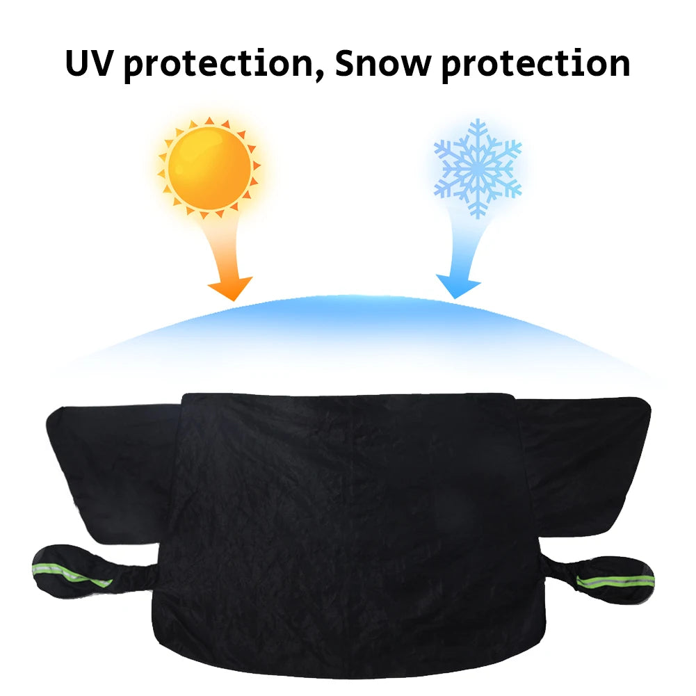 Magnetic Car Snow Shield Oxford Cloth Car Anti Freeze Snow Windshield Cover Waterproof Automobile Sunshade Cover for Ice Snow
