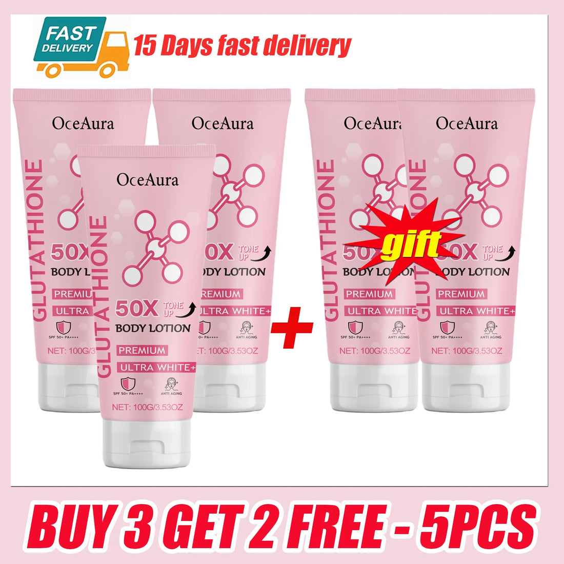Glutathione Niacinamide Body Lotion Skin Brightening Hydrate Revitalize Even Skin Tone Whitening Face Bleaching Lightening Care