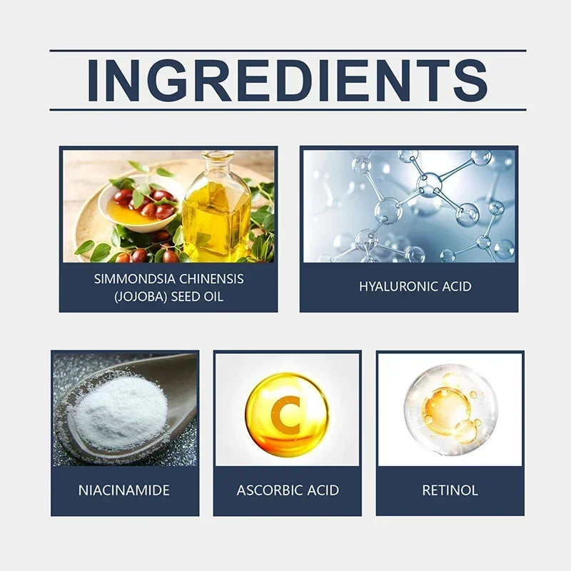 Retinol Hyaluronic Acid Stick Anti Wrinkle Tighten Pores Firming Lifting Plump Skin 24H Moisturizing Anti Aging Korean Care Balm Halalzen