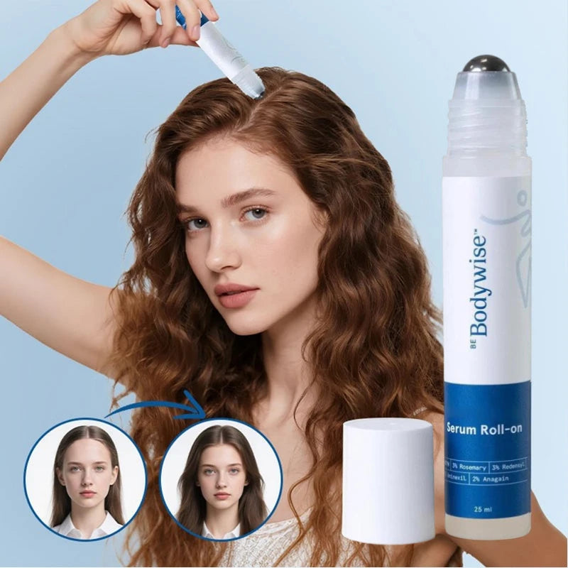 Bodywise Roll-on Ball Rosemary Scalp Treatment Essence Anti-Hair Fall Nourishing Anti-Frizz Strengthening Hair Roots Hair Care