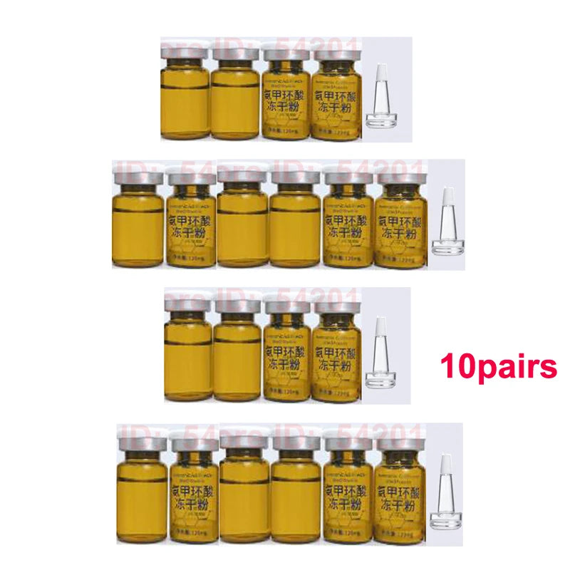 2/5 /10Pairs Tranexamic Acid & Glutathione Peptide Serum – Brightening Facial Care, Fade Dark Spots, Even Skin Tone