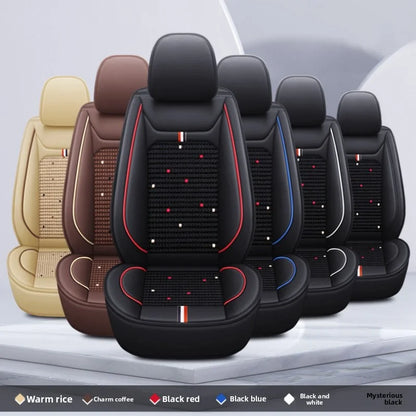 FOR Nissan Frontier car seat cover, fully covered with PU leather ice silk splicing, soft, comfortable and wear-resistant