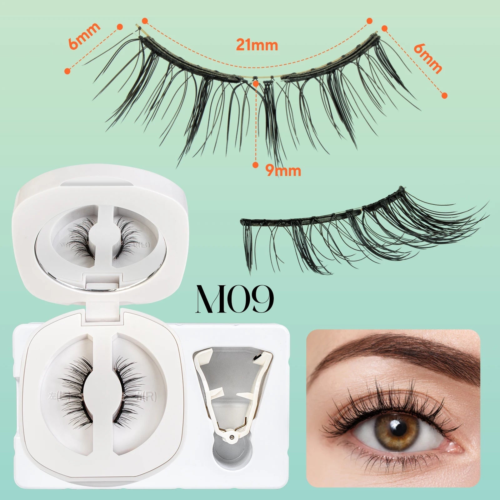 VYRILA Soft Magnetic Eyelashes No Glue Needed Reusable Natural Look 3D Lashes Easy Apply Soft Magnetic Lashes Kit for Eye Makeup Halalzen
