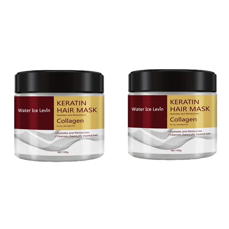 Keratin Hair Mask with Collagen, Hydrates & Moisturizes for Dry Damaged Hair, Enhances Softness, Shine & Elasticity Halalzen