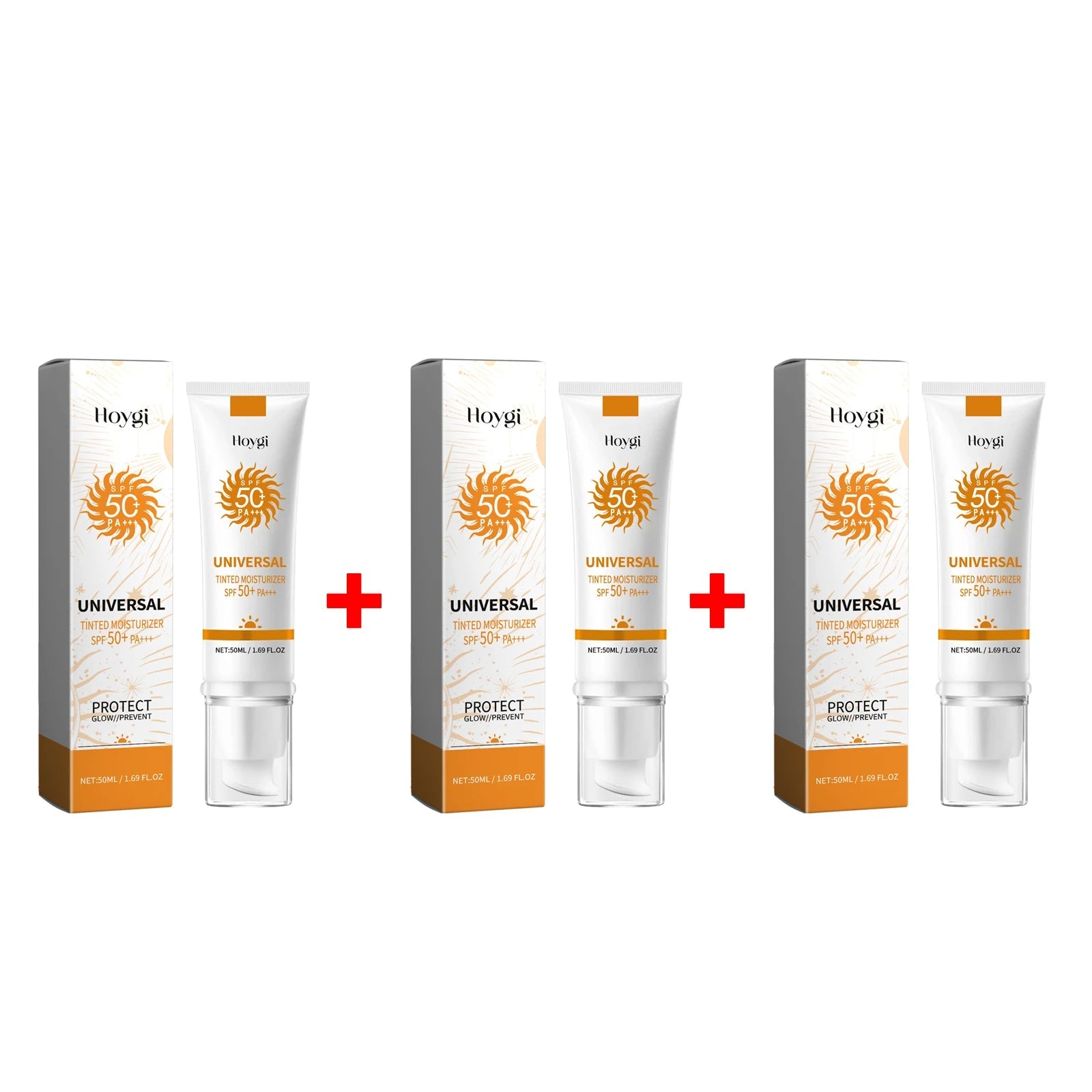 All in One Spf50 Sunscreen Brightening Foundation Cream Cover Anti UV Face Moisturizer Isolation Bleaching Sunscreen Lotion 50ml Halalzen