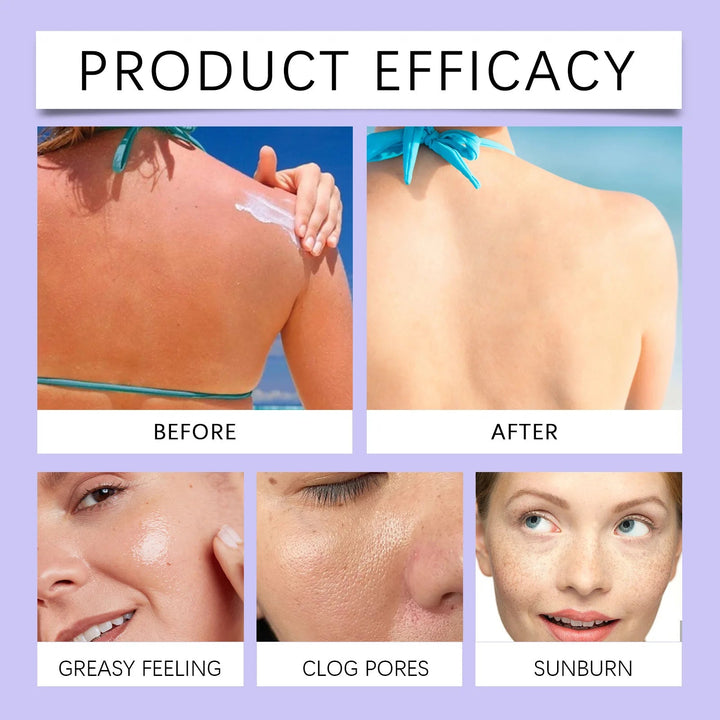 Sunscreen Cream Spf 90+ UV Protective Sunburn Repair Cream Sun Block Isolation Cream Moisturizing Oil-Control Skin Care Products Halalzen