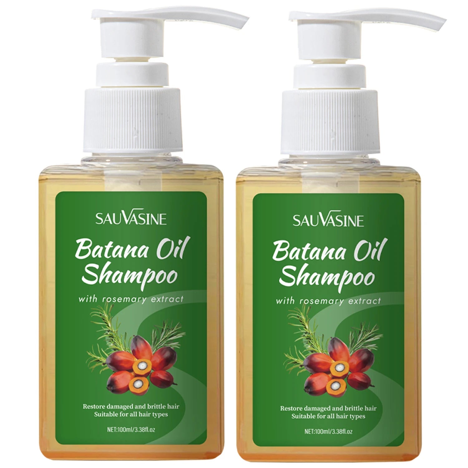 120g Batana Oil Shampoo & Conditioner Set Strengthens Hair Roots Repairs damaged Hair Deeply Nourishment Smooth Hair Conditioner Halalzen