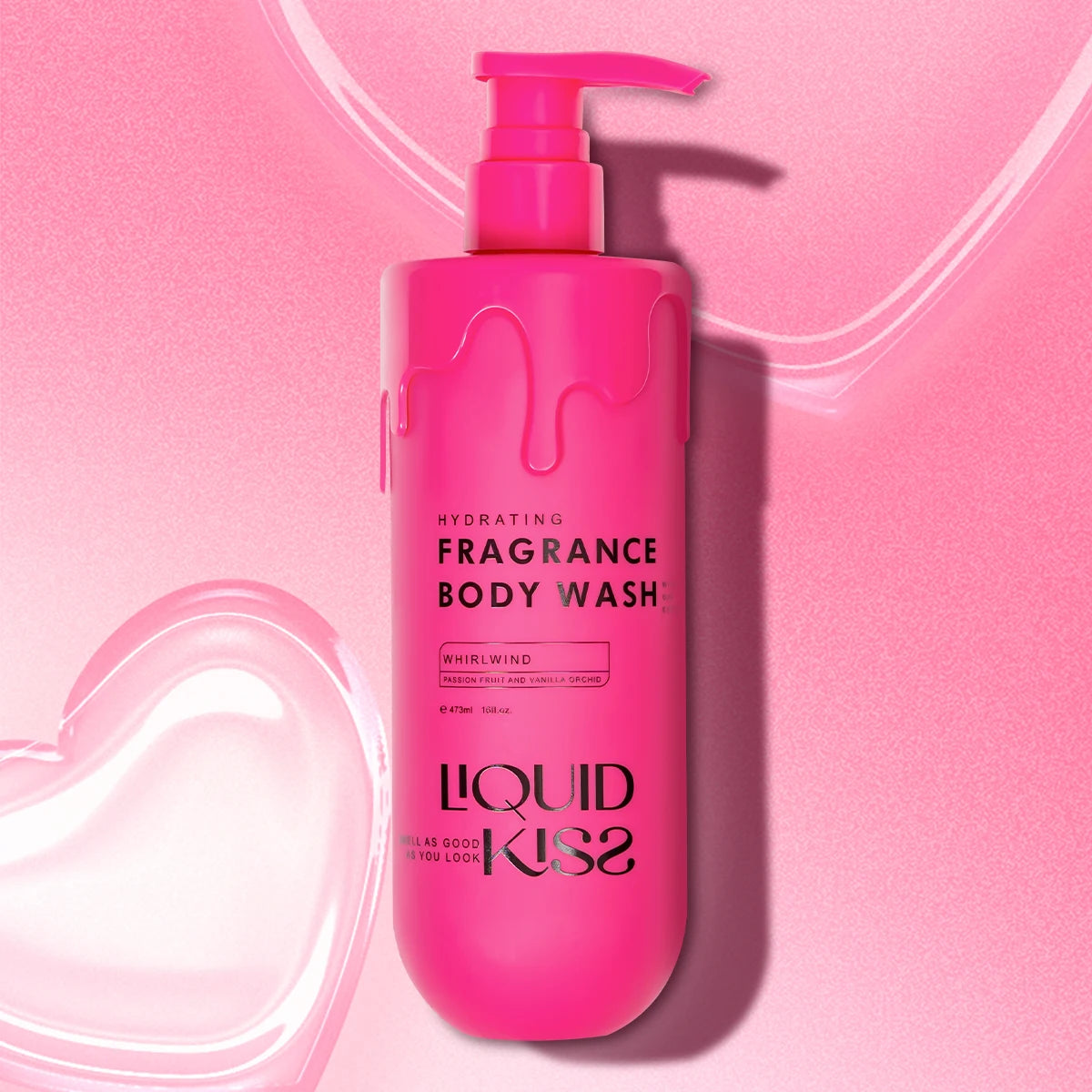 LIQUID KISS Body Wash for Women Oat Etract Moisturizing Shower Deep Moisture WHIRLWIND Fragrance Body Bath Shower Gels 473 Ml Halalzen