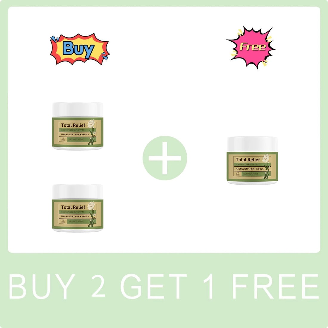 Magnesium Soothing Cream Nerves Relief Long-Lasting Hydration Prevent Drying Moisturizing Body Cream